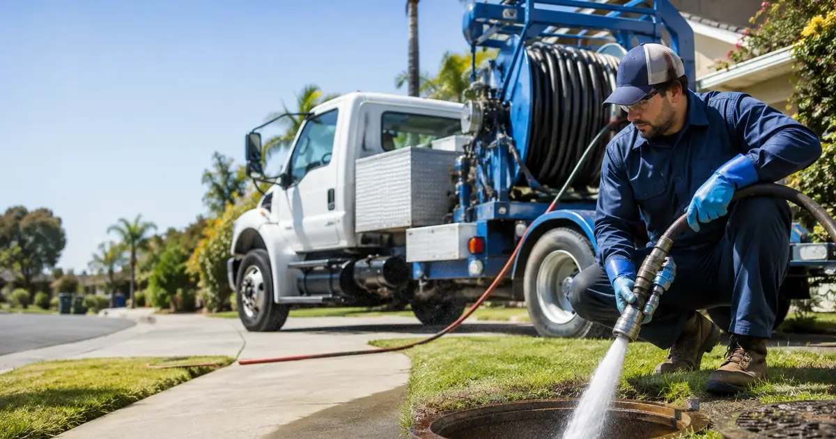 Hydro jet sewer cleaning Tustin