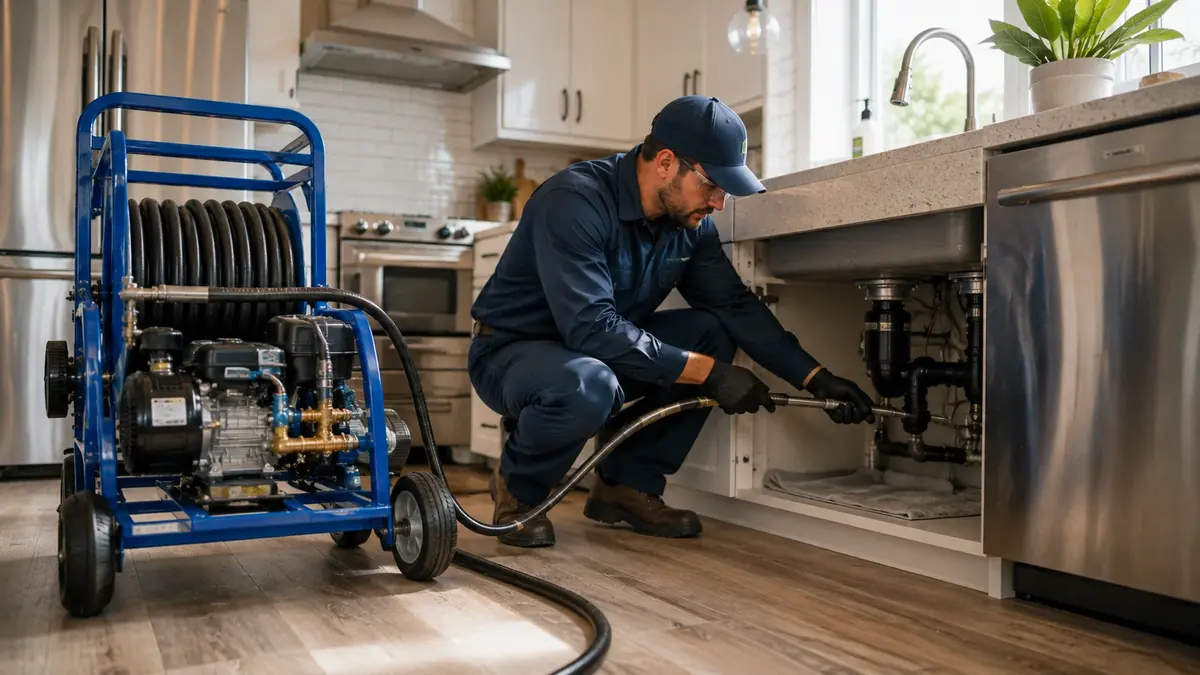 Kitchen Drain Hydro Jetting in Tustin