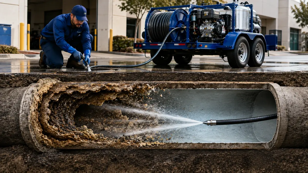 Sewer Pipe Descaling in Tustin