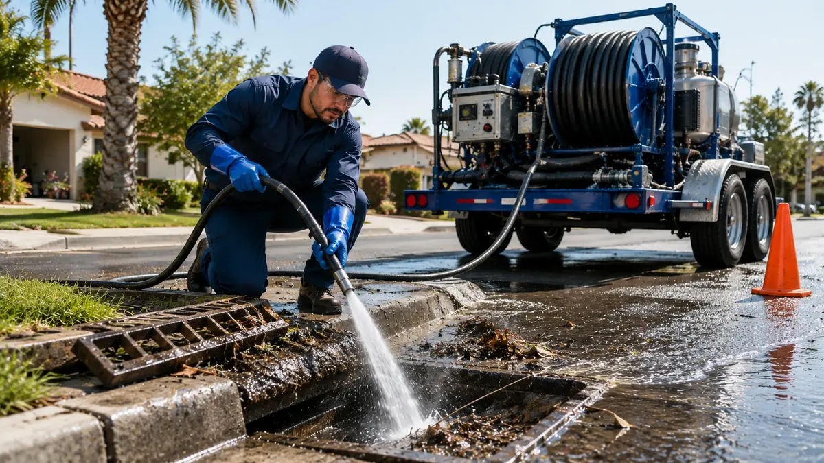 Storm Drain Hydro Jet Cleaning in Tustin